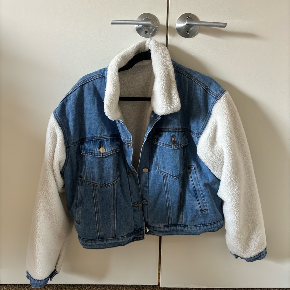 Denim and Sherpa Jacket